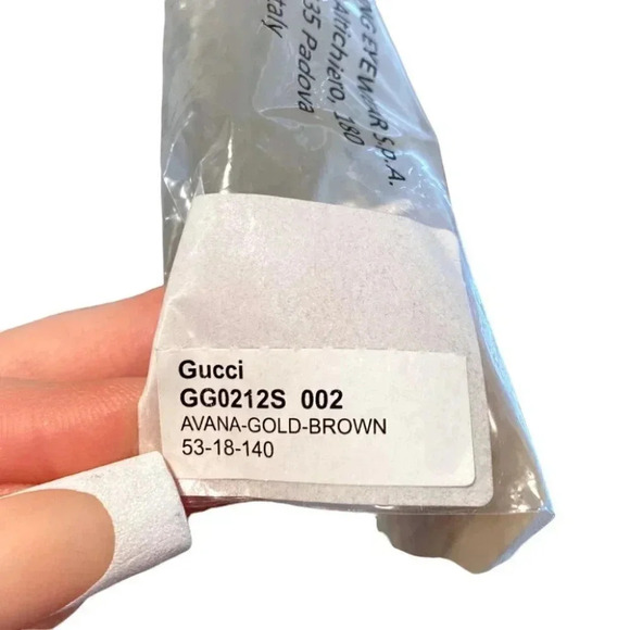 NWT GUCCI 53MM Embellished Cat Eye Sunglasses Havana Brown Faux Pearl Summer - Picture 12 of 12